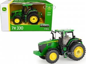 John Deere 7R 330 Tractor with Dual Wheels Green Prestige Collection