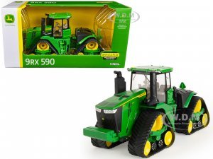 John Deere 9RX 590 Tractor with Tracks Green Replica Play Series