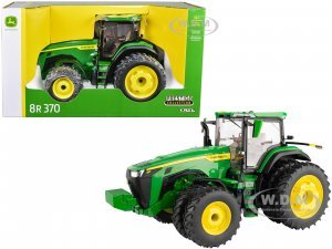 John Deere 8R 370 Tractor with Dual Wheels Green Prestige Collection 1 16