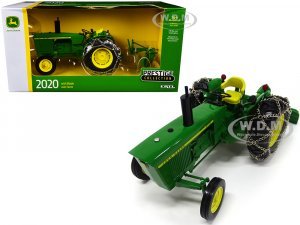 John Deere 2020 Tractor with Tire Chains and Blade Green Prestige Collection 1/16