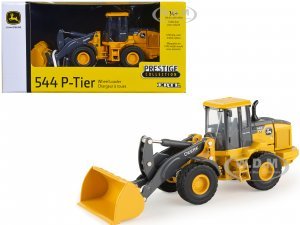 John Deere 544 P-Tier Wheel Loader Yellow and Gray Prestige Collection
