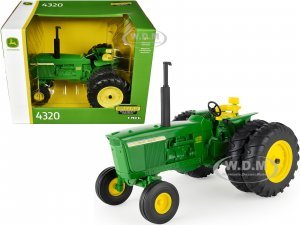 John Deere 4320 Diesel Tractor with Dual Wheels Green Replica Play Series 1/16