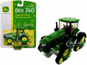 John Deere 8RX 340 Track Tractor Green Happy Birthday! Edition