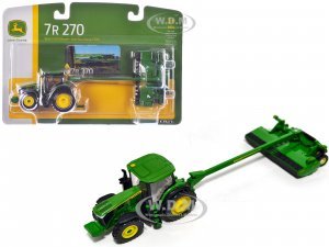 John Deere 7R 270 Tractor Green with C500 Mower