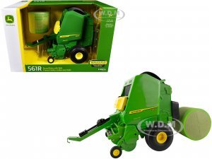 John Deere 561R Round Baler Green with Bale Replica Play Series