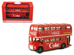 1960 Routemaster London Double Decker Bus Red Coca-Cola