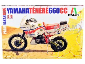 Skill 5 Model Kit Yamaha Tenere 660 CC Motorcycle Paris-Dakar (1986) 1 9 Scale Model by Italeri