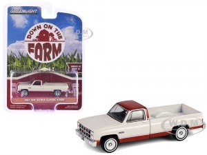 1981 GMC Sierra Classic K2500 Pickup Truck Beige and Dark Carmine Red Down on the Farm Series 10