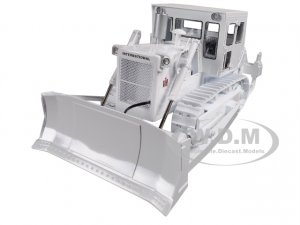 International Harvester TD-25 Dozer with Enclosed Cab and Ripper White 1/25