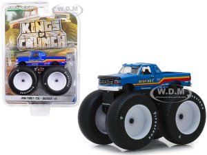 1996 Ford F-250 Monster Truck Bigfoot #7 Metallic Blue with Stripes Kings of Crunch Series 5