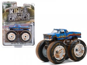 1996 Ford F-250 Monster Truck Bigfoot #7 Blue (Dirty Version) Kings of Crunch Series 7
