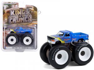 1996 Ford F-250 Monster Truck Bigfoot #7 Blue with Flames Bigfoot at Race Rock Kings of Crunch Series 9