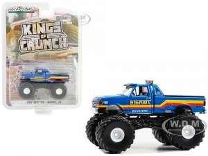 1990 Ford F-350 Monster Truck Blue with Red and Yellow Stripes Bigfoot #9 Kings of Crunch Series 14