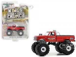1990 Ford F-350 Monster Truck Red First Blood Kings of Crunch Series 14