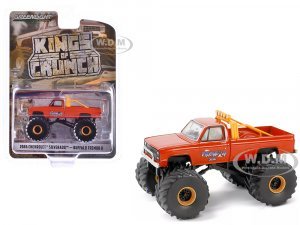 1986 Chevrolet Silverado Monster Truck Orange Buffalo Tremor II Kings of Crunch Series 15