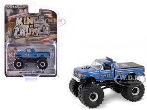 1987 Ford F-250 Monster Truck Blue Metallic Bigfoot #6 Kings of Crunch Series 15