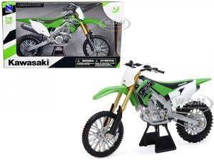 2019 Kawasaki KX 450F Dirt Bike Motorcycle Green and White 1/6