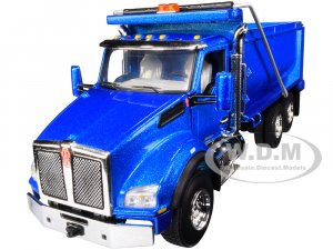 Kenworth T880 Dump Truck Surf Blue Metallic