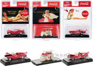 Coca-Cola Bathing Beauties Set of 3 Cars with Surfboards Release 2
