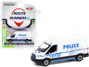 2015 Ford Transit LWB High Roof Van White NYPD (New York City Police Department) Route Runners Series 3