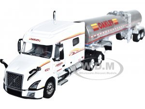 Volvo VNL 740 Mid-Roof Sleeper with Brenner Food-Grade Tanker Trailer Oakley Transport White with Graphics