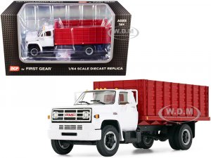 GMC 6500 Grain Truck White and Red