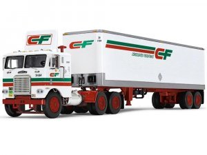 Freightliner COE and 40 Vintage Trailer Consolidated Freightways White Fallen Flag Series