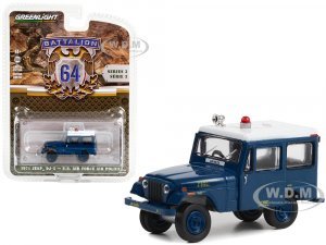 1971 Jeep DJ-5 U.S. Air Force Air Police Blue with White Top Battalion 64 Series 3