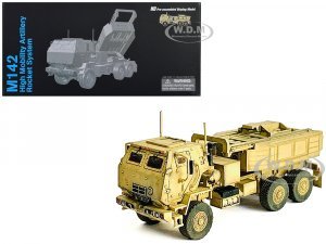 United States M142 High Mobility Artillery Rocket System (HIMARS) Desert Camo NEO Dragon Armor Series 1/72 Plastic Model by Dragon Models