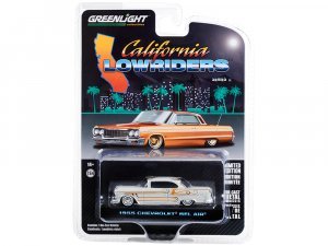 1955 Chevrolet Bel Air Custom Light Gray Metallic and Gold California Lowriders Release 2