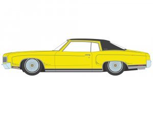1971 Chevrolet Monte Carlo Sunflower Yellow with Black Roof California Lowriders Release 3