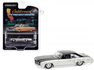 1972 Chevrolet Monte Carlo Lowrider Silver Metallic and Black California Lowriders Series 5