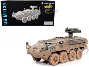 United States M1134 Stryker ATGM (Anti-Tank Guided Missile) Vehicle Olive Drab (Muddy Version) Syria (2020) NEO Dragon Armor Series 1/72 Plastic Model by Dragon Models