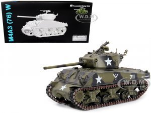 United States M4A3 (76) W VVSS Sherman Tank Camouflage Germany (1945) NEO Dragon Armor Series 1/72 Plastic Model by Dragon Models