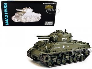 United States M4A3 HVSS POA-CWS-H5 Flamethrower Tank Olive Drab F-23 US Marine Corps Korea (1951) NEO Dragon Armor Series 1/72 Plastic Model by Dragon Models