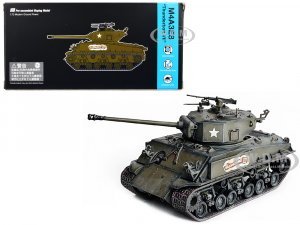 United States M4A3E8 Thunderbolt VII Tank Commander of 37th Tank Battalion 4th Armored Division Germany (1945) NEO Dragon Armor Series 1/72 Plastic Model by Dragon Models