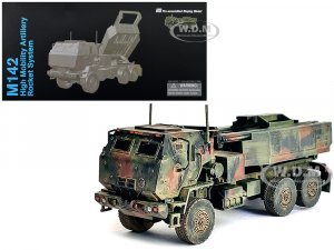 United States M142 High Mobility Artillery Rocket System (HIMARS) Green Camouflage NEO Dragon Armor Series 1/72 Plastic Model by Dragon Models