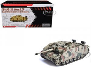 Germany StuG.III Ausf.G Early Production Tank with Schurzen #411 Panzer Abteilung 115 Italy (1943) NEO Dragon Armor Series Plastic Model by Dragon Models