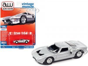 1965 Ford GT40 MK1 Silver Metallic Vintage Muscle