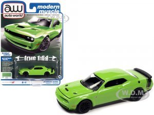2019 Dodge Challenger R/T Scat Pack Sublime Green with Black Tail Stripe Modern Muscle