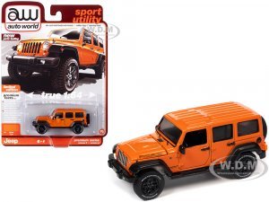 2017 Jeep Wrangler Orange Metallic and White and Orange M&M Diecast Figure M&M
