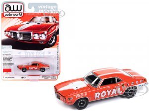 1969 Pontiac Firebird Royal Bobcat Carousel Red with White Stripes and Graphics Vintage Muscle