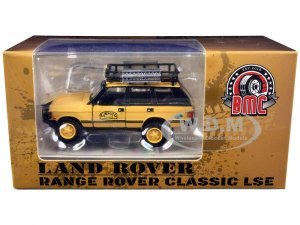 Land Rover Range Rover Classic LSE RHD (Right Hand Drive) Camel Trophy Yellow with Roof Rack Extra Wheels and Accessories