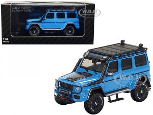 2017 Mercedes-Benz G-Class 4x4 Brabus 550 Adventure Blue with Black Top and Carbon Roof with Roof Rack AR Box Series