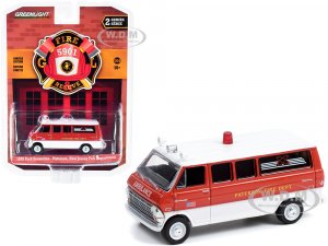 1970 Ford Econoline Bus Red and White Paterson Fire Department (New Jersey) Fire & Rescue Series 2
