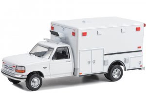 1992 Ford F-350 Ambulance White First Responders Hobby Exclusive