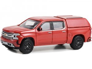 2022 Chevrolet Silverado LTD High Country Pickup Truck with Camper Shell Cherry Red Metallic Showroom Floor Series 2