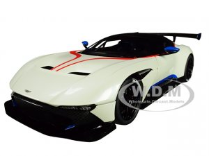 Aston Martin Vulcan Stratus White with Red and Blue Stripes
