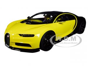 Bugatti Chiron Jaune Molsheim Yellow and Nocturne Black