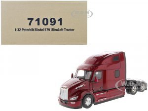 Peterbilt 579 Ultraloft Tractor Truck Red Metallic Transport Series